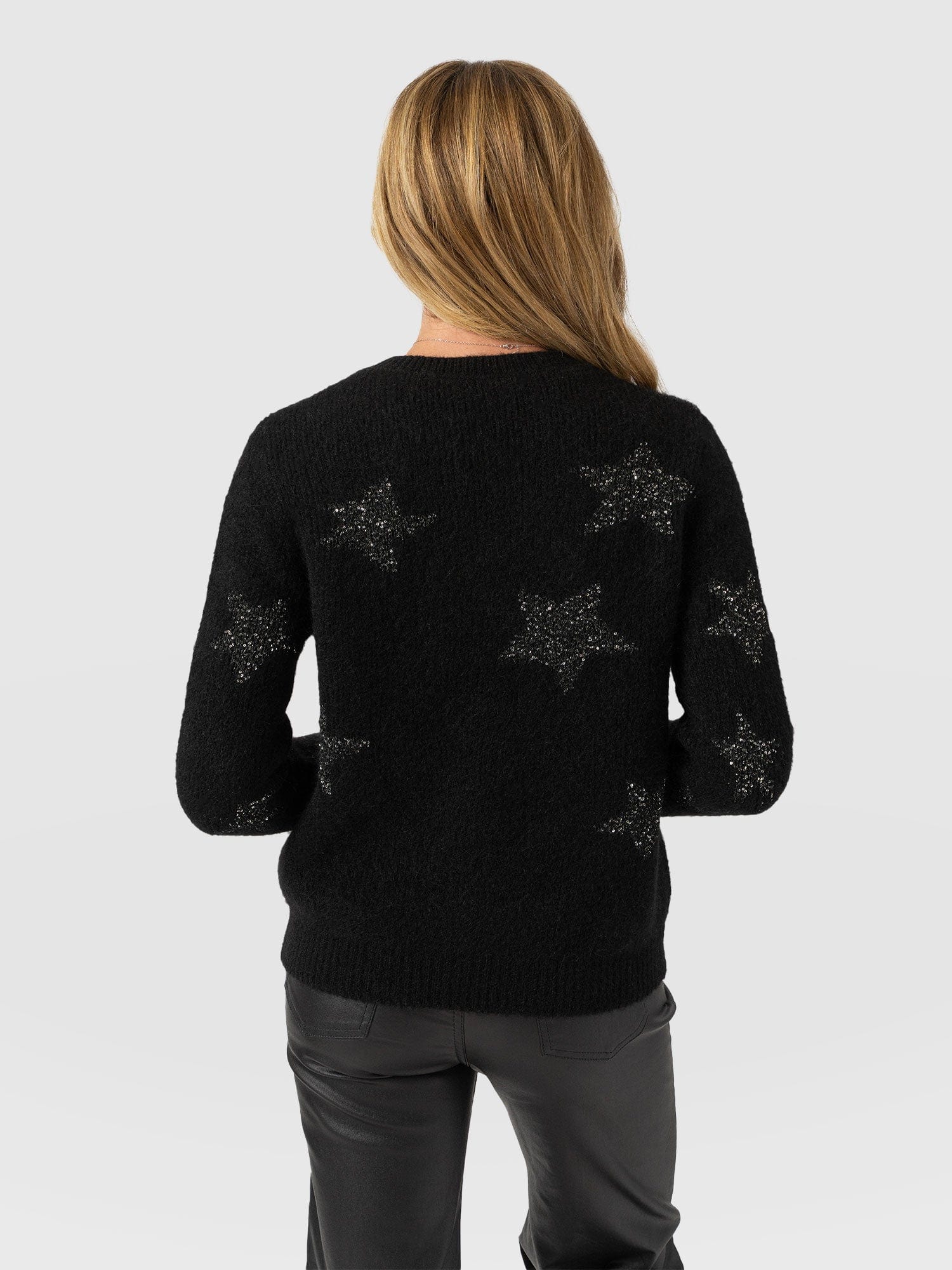 Indy Star Jumper - Black - Women's Jumpers | Saint + Sofia® USA